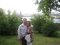  Enjoying the Stockholm city view from Molly's garden